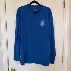 Men's Hang Ten Blue Long Sleeve Sun Shirt Size Extra Large